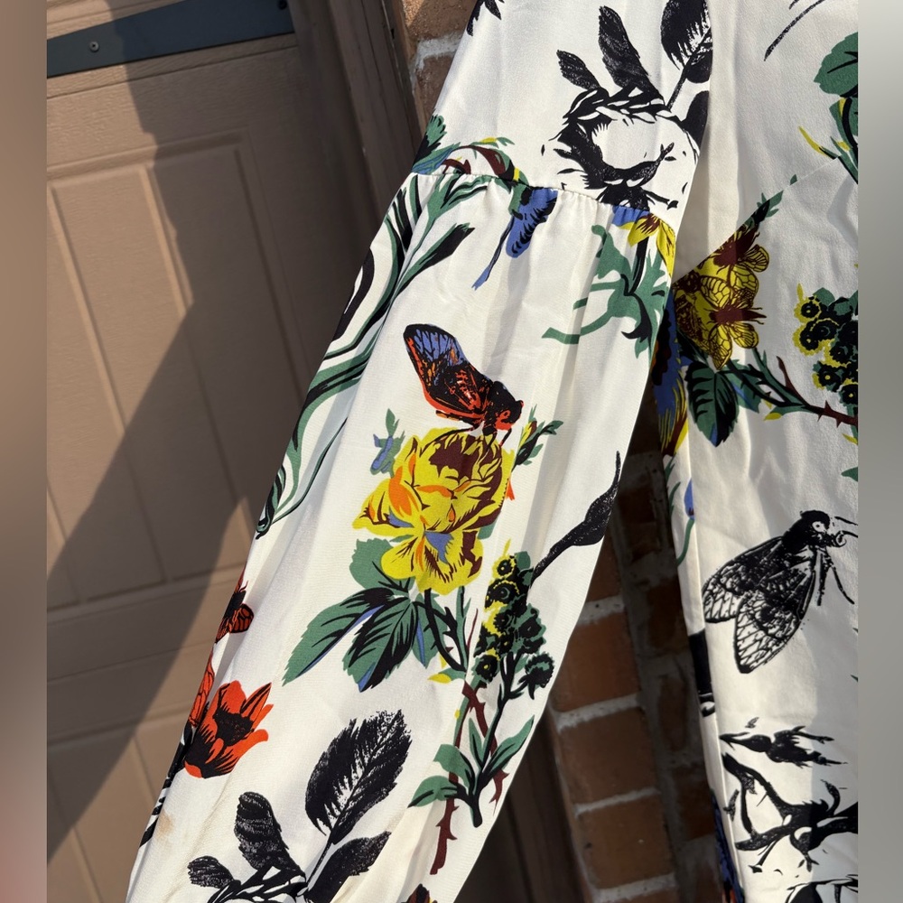 Tibi Ivory Gothic Floral Shift size 4 - Picture 6 of 11